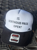 Premium Black and White Otto Trucker Hat with Black Font